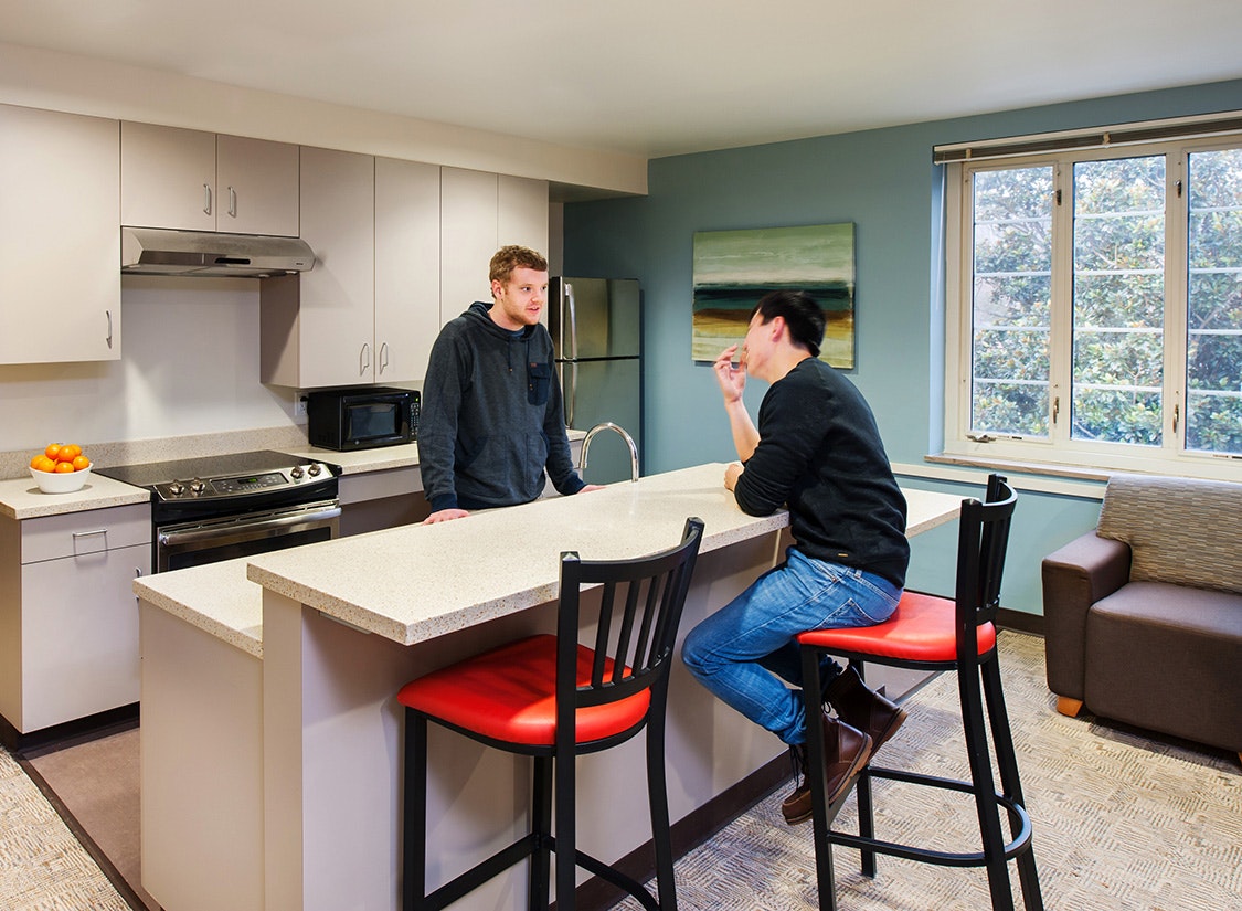 Meanwhile, a series of new apartments create attractive living options for students and residence life staff, providing the university community with a variety of living options not available elsewhere on campus.